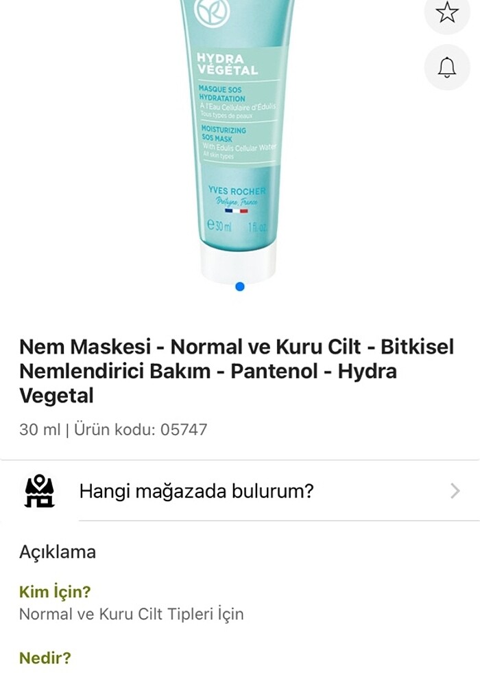 yves rocher nem maskesi - Görsel 2