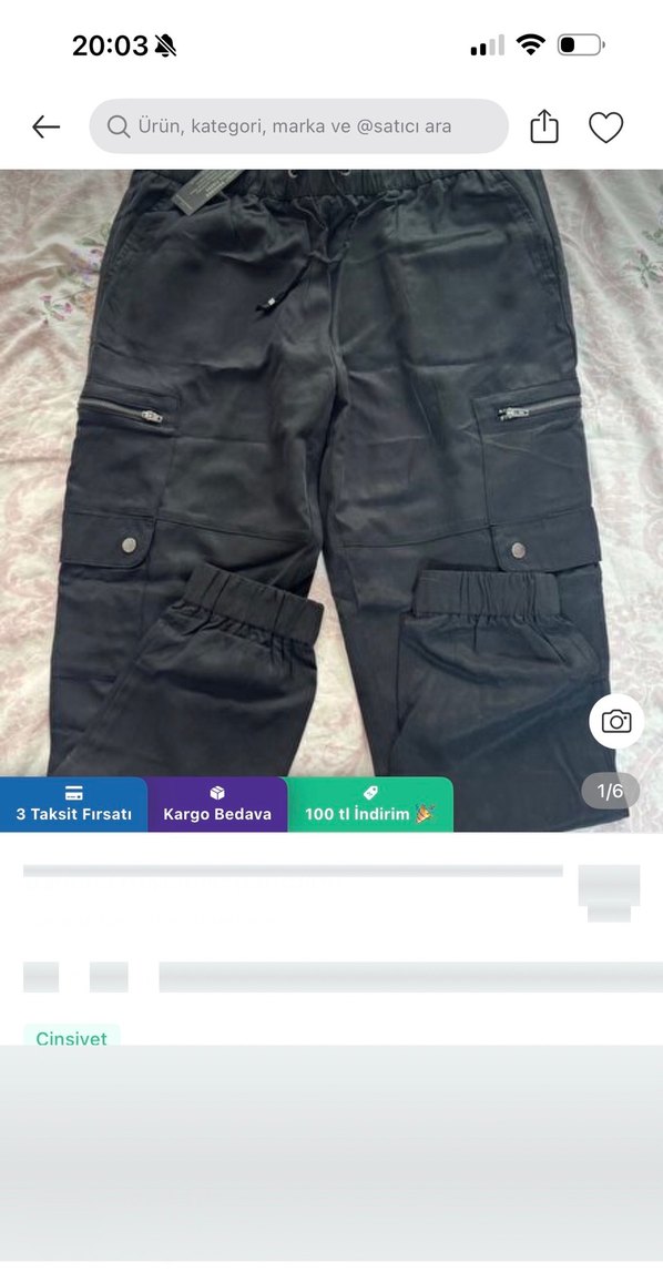 Banana Republic Kadın Siyah Kemerli Salaş Kumaş Pantolon - Görsel 5