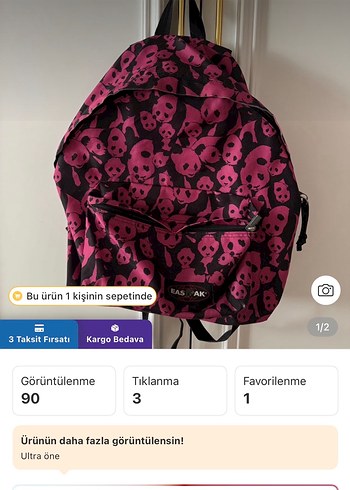 Eastpak panda desenli Sırt Çantası - Görsel 3