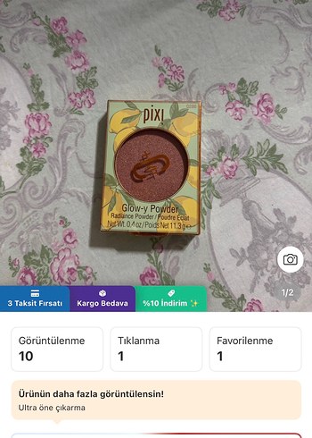 Pixi Glow-y Powder Allık - Bej Ton - Görsel 3