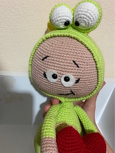  Beden amigurumi kurbağa bebek