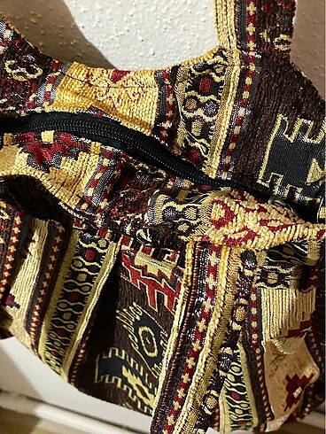 Diğer kilim desen etnik bohem omuz çantası