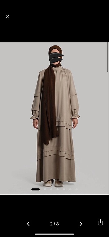 Diğer lemaye defne elbise ferace tesettür abaya