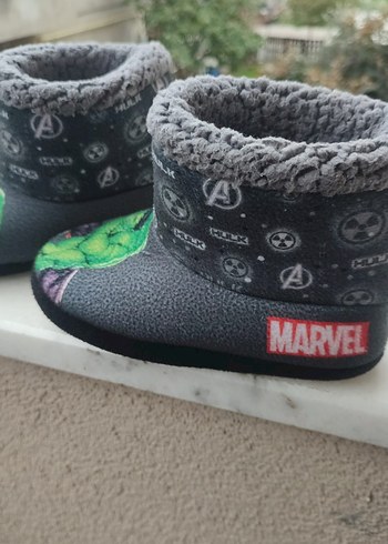 Gri Hulk Temalı Erkek Çocuk Terliği - Görsel 2