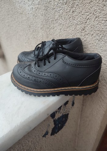 Koyu Siyah Erkek Çocuk Özel Gün Ayakkabısı - Görsel 3