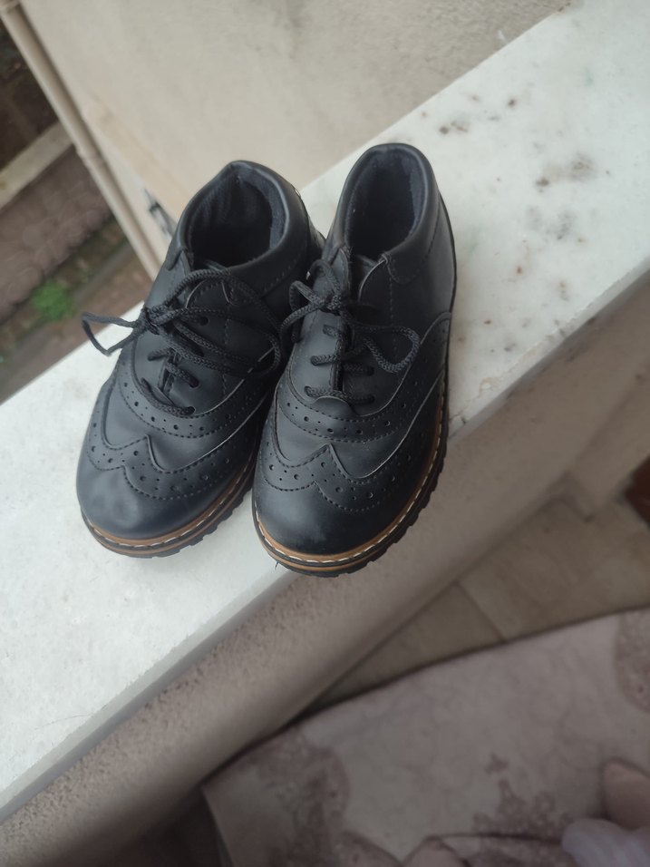 Koyu Siyah Erkek Çocuk Özel Gün Ayakkabısı - Görsel 2