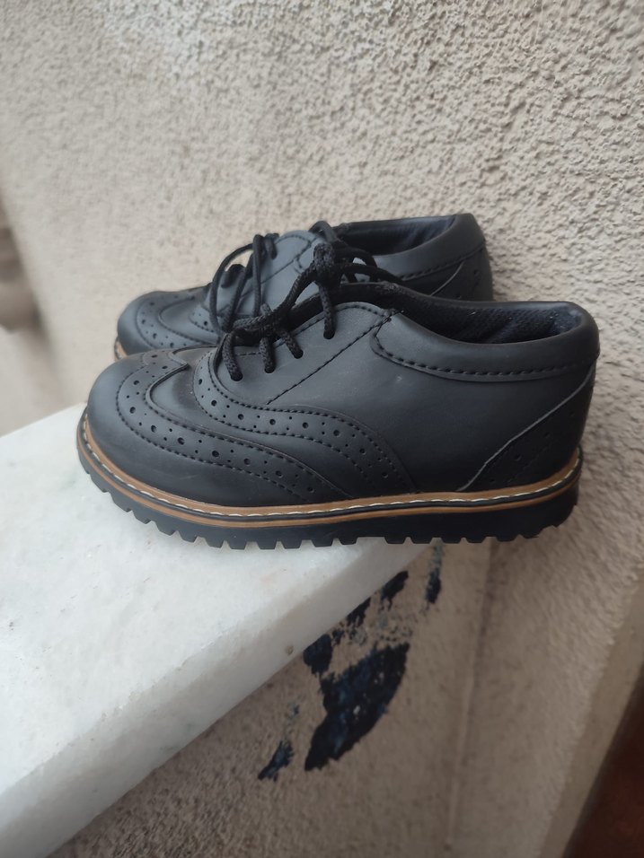 Koyu Siyah Erkek Çocuk Özel Gün Ayakkabısı - Görsel 3