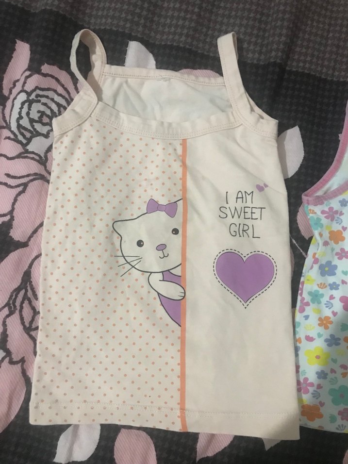 Kız Çocuk Dantelli Pamuklu Atlet - Görsel 3