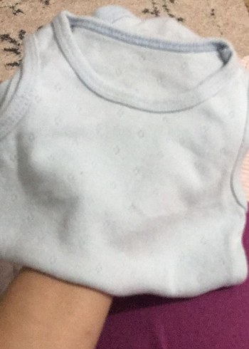 Gri Pamuklu Kolsuz Bebek Body - Görsel 4