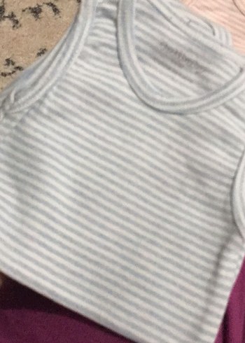 Gri Pamuklu Kolsuz Bebek Body - Görsel 3