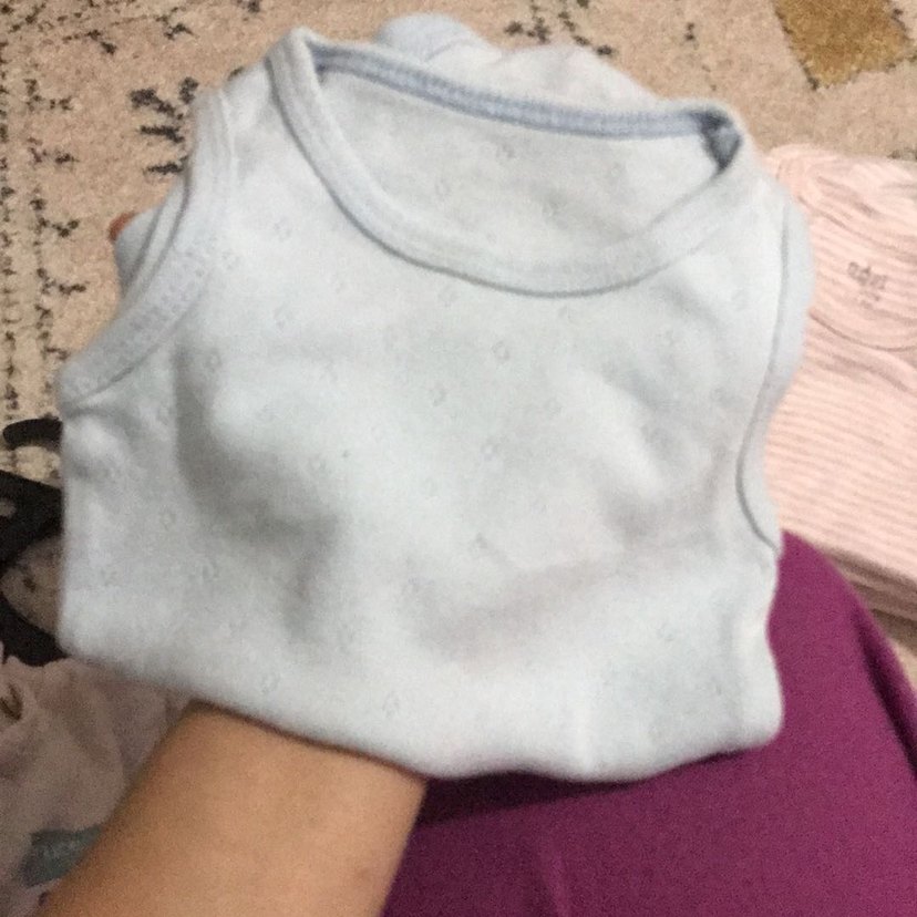 Gri Pamuklu Kolsuz Bebek Body - Görsel 4