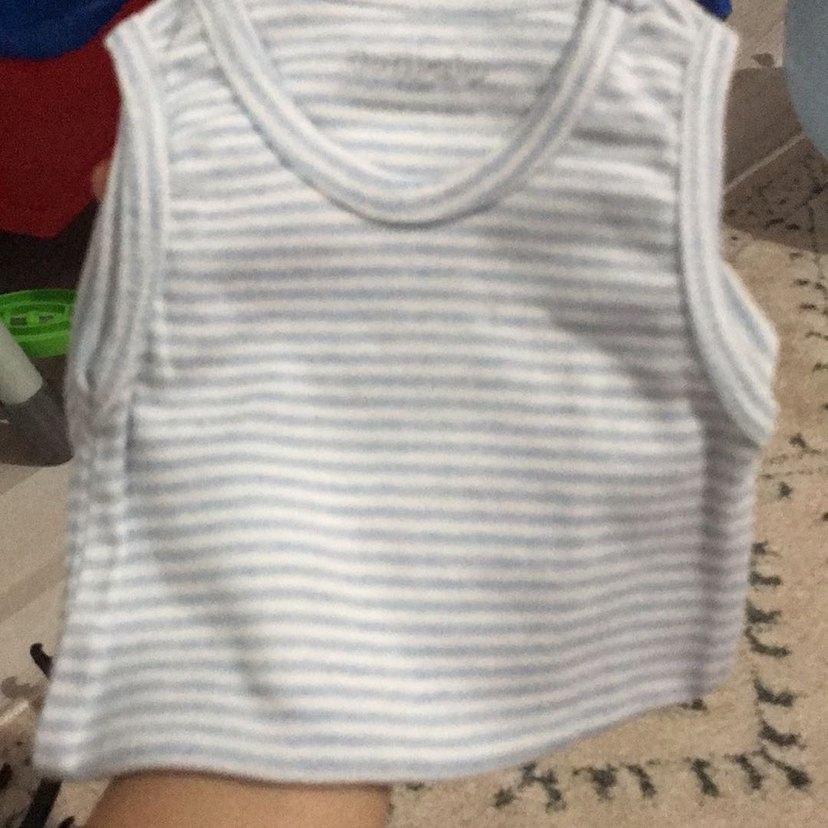 Gri Pamuklu Kolsuz Bebek Body - Görsel 2