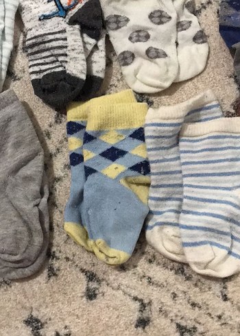 Erkek Çocuk Gri Desenli Çoraplar - Görsel 5