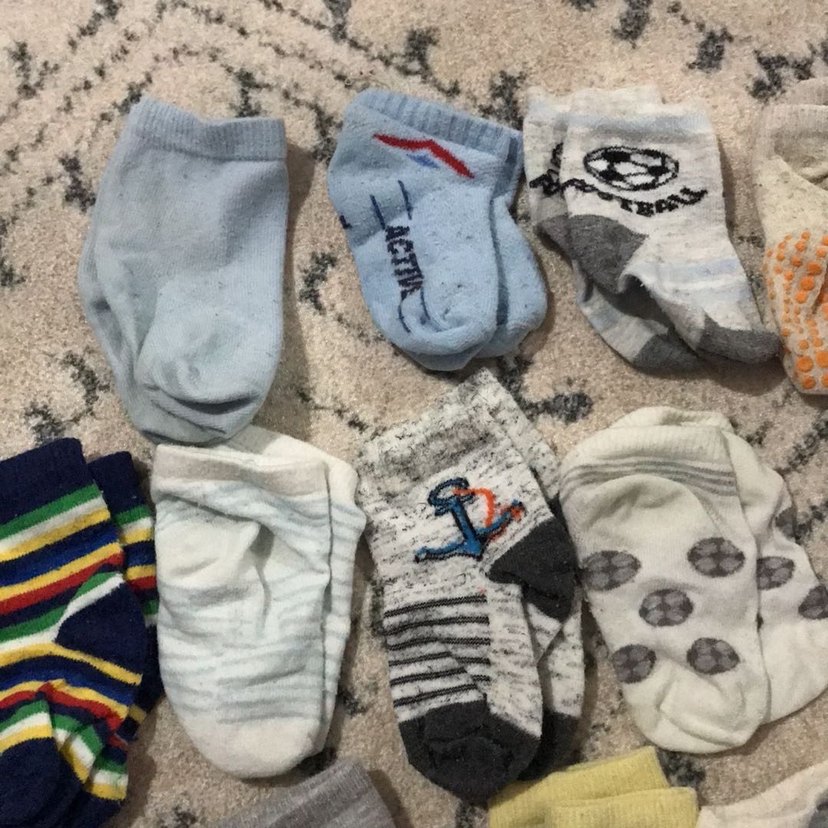 Erkek Çocuk Gri Desenli Çoraplar - Görsel 3