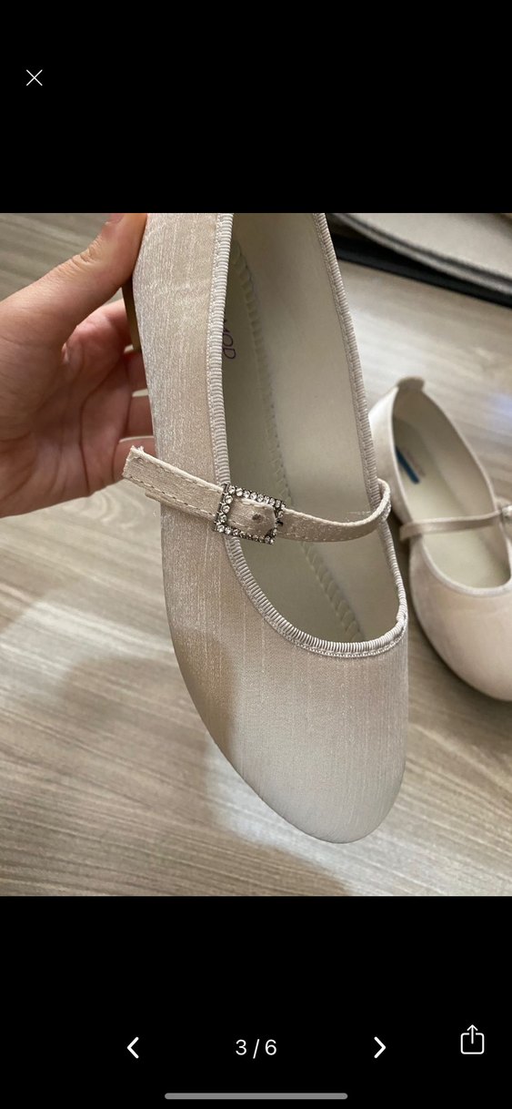 Saten bej renk babet - Görsel 3