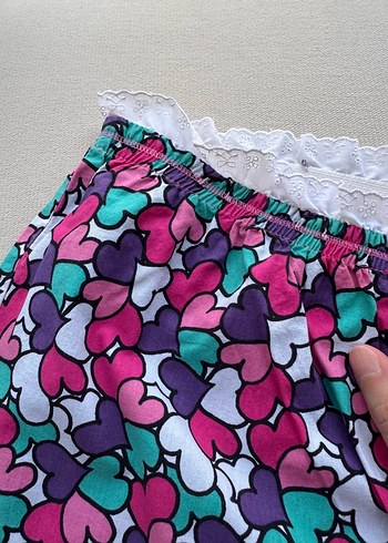 16-17 Yaş Beden pembe Renk Pembe Nakışlı Pijama