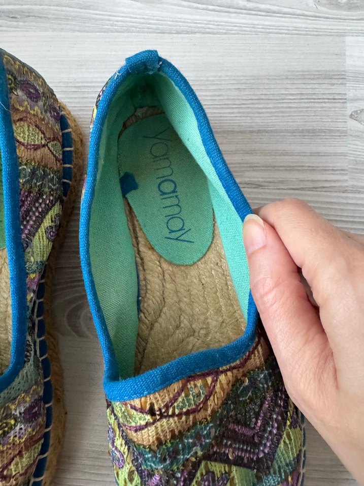 Renkli Bohem Espadril Slip-On — görsel 2/6