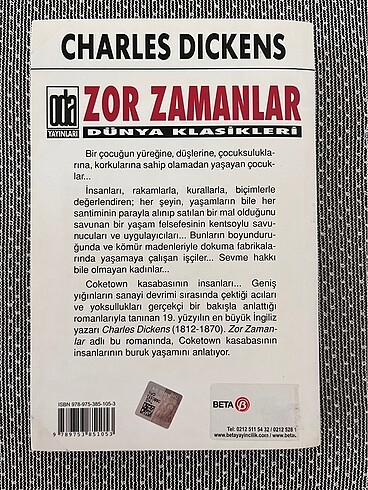  Zor Zamanlar - Charles DICKENS
