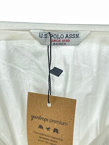 42 Beden beyaz Renk U.S Polo Assn. Gömlek %70 İndirimli.