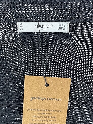 s Beden siyah Renk Mango Uzun Elbise %70 İndirimli.