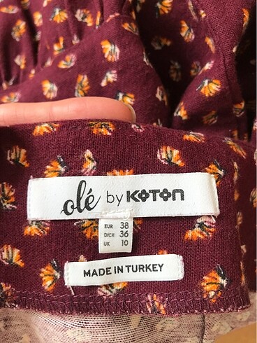 38 Beden bordo Renk çiçekli etek