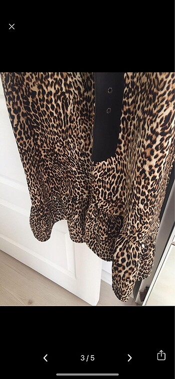 Zara Leoparlı Elbise