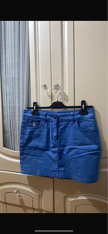 Us polo mavi mini etek