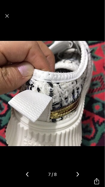 37 Beden beyaz Renk Chanel spor ayakkabı