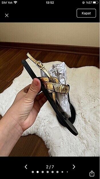 Zara Zara gold sandalet
