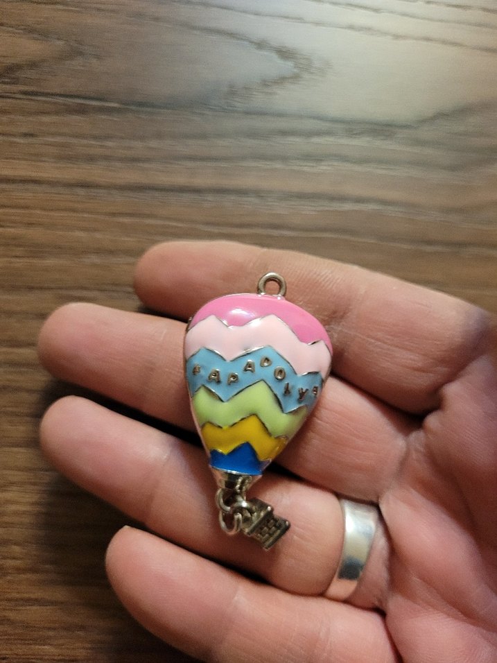 Renkli Boncuklu Sıcak Hava Balonu Charm - Görsel 2