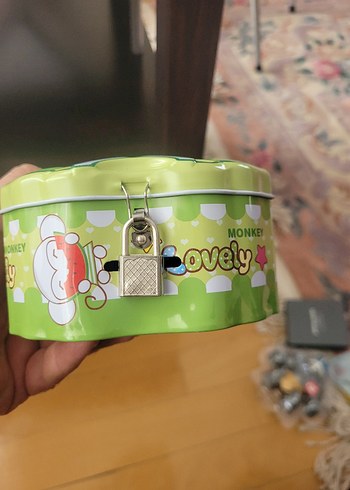 metal kilitli kumbara - Görsel 2