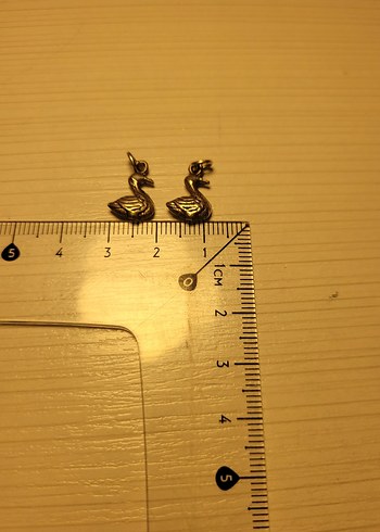 Erkek Vintage Kuğu Figürlü kolye uclari - Görsel 2