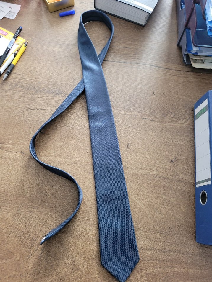 Mavi Erkek Kravat - Görsel 3