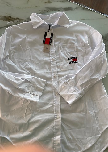 Tommy Hilfiger Tommy Jeans Beyaz Erkek Gömlek