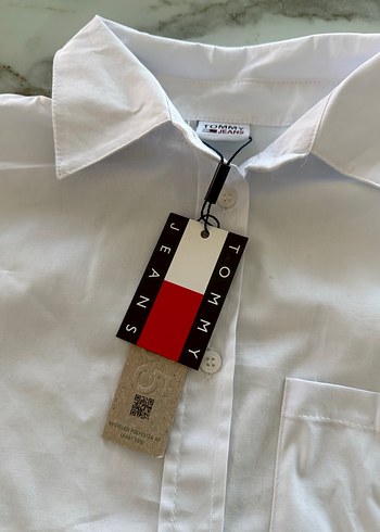 Tommy Jeans Beyaz Erkek Gömlek
