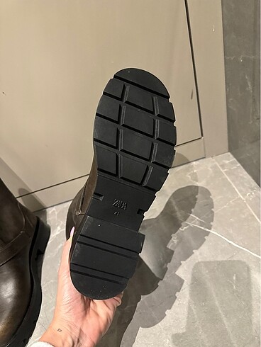 41 Beden kahverengi Renk Zara bot