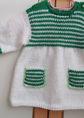 Kız Çocuk Renkli Örgü Uzun Kollu Hırka - Görsel 3