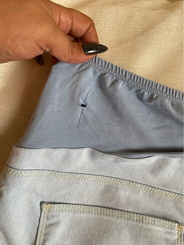 Hamile kot şort - Görsel 6