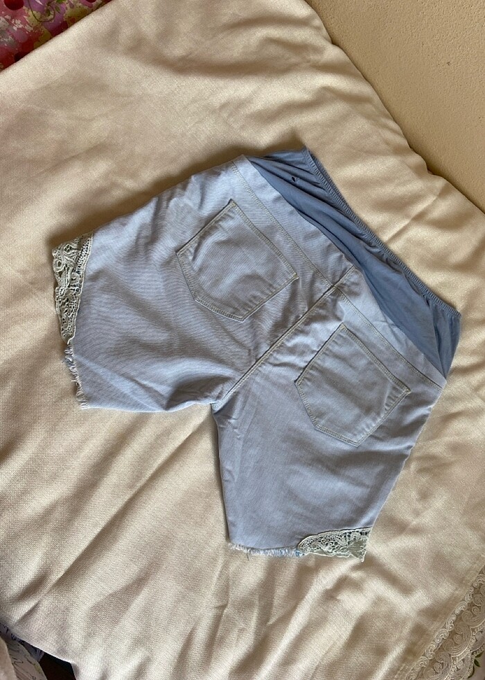 Hamile kot şort - Görsel 4