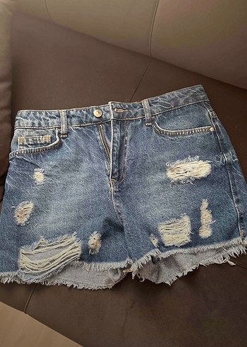Kadın Mini Denim Şort - Görsel 3
