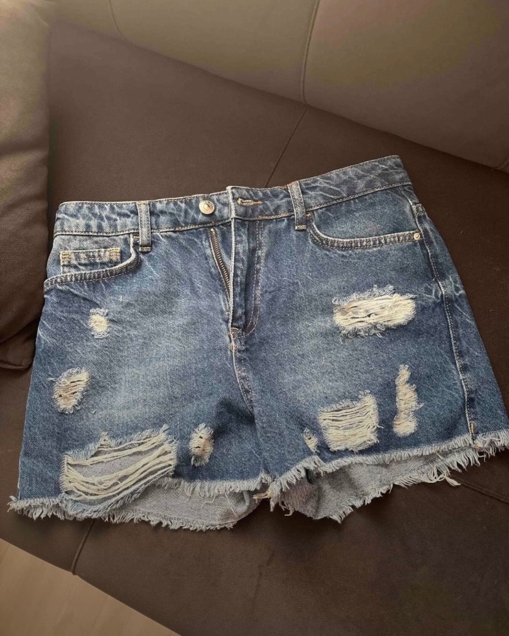 Kadın Mini Denim Şort - Görsel 3