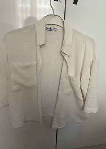 Beyaz Kısa Kollu gömlek - Görsel 2