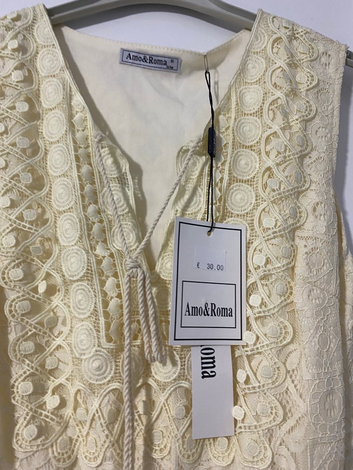 Dantel Detaylı Kısa Bohem Elbise - Görsel 3