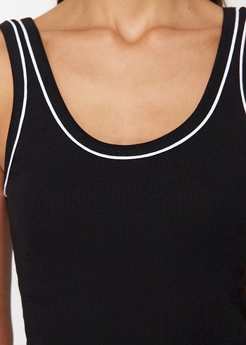 Siyah Kolsuz Basic Atlet - Görsel 7