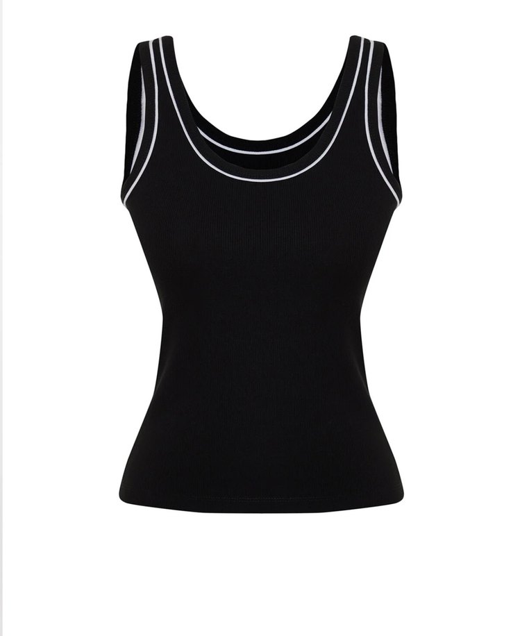 Siyah Kolsuz Basic Atlet - Görsel 2