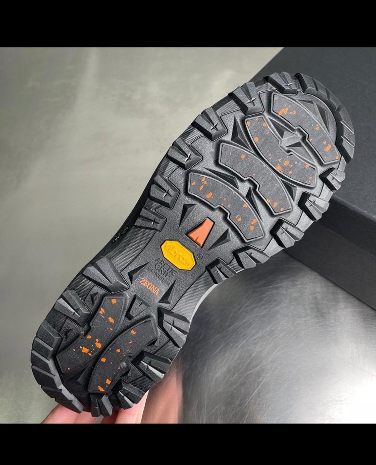 Zegna navy süet ayakkabı - Görsel 3