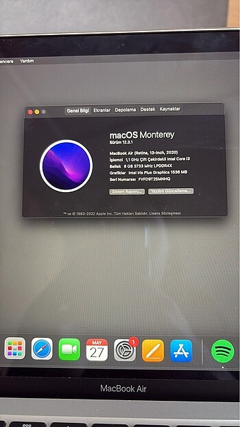 Beden Renk MacBook Air