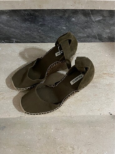 37 Beden yeşil Renk Pull bear dolgu topuk