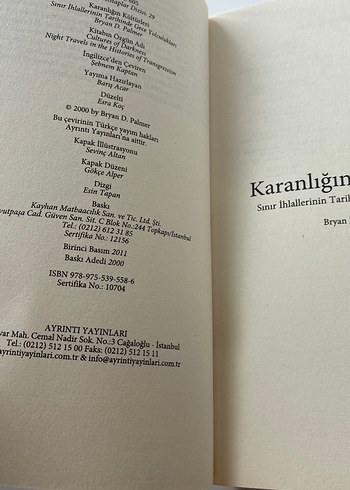 Karanlığın Kültürleri - Bryan D. Palmer - Görsel 4