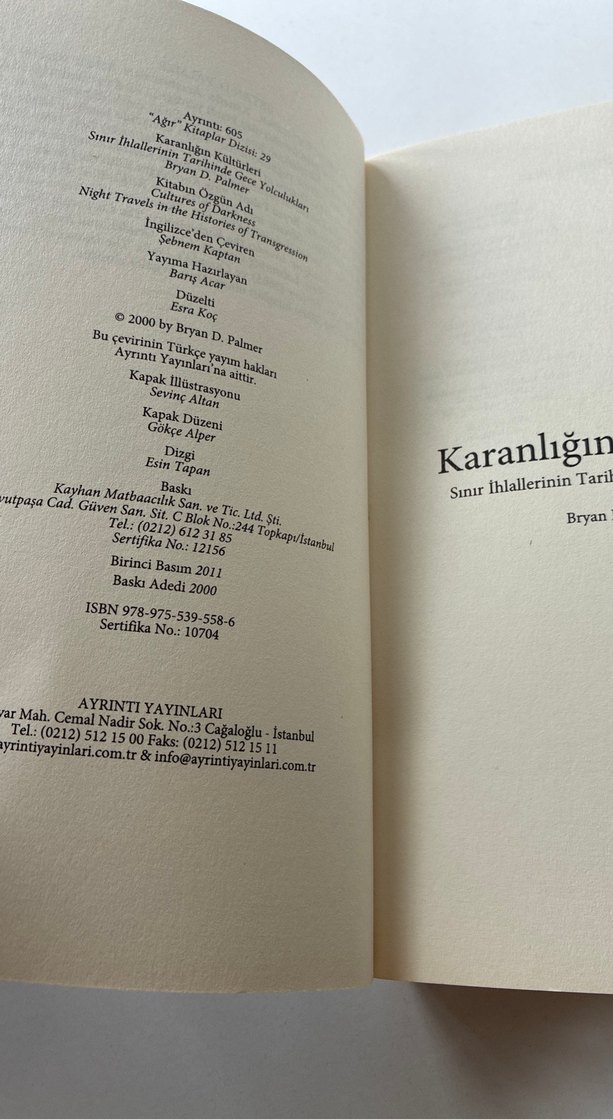 Karanlığın Kültürleri - Bryan D. Palmer - Görsel 4